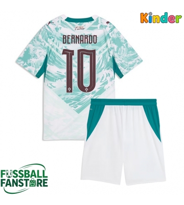 Portugal Bernardo Silva #10 Replik Auswärtstrikot Kinder WM 2026 Kurzarm (+ Kurze Hosen)